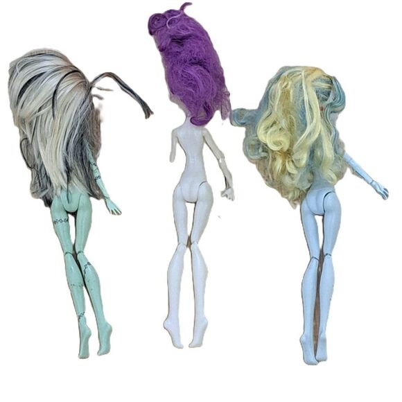 Monster High 3 Nude Dolls Collection For Parts Toy Collectable Teens Y2K - Picture 7 of 10